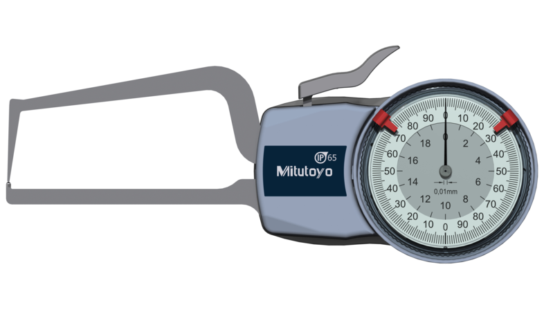 Mitutoyo Tapintókaros mérőóra Ø1.5 mm keményfém gömb és 0.4 mm sugarú kúp tapintóval, külső méréshez, IP65, 0-20 mm, 0.01 mm (209-406) termék fő termékképe