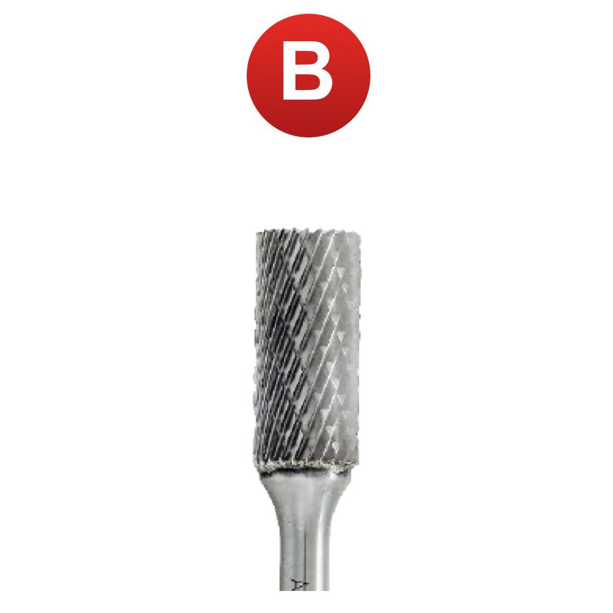 Abraboro 10 x 170/20 mm B alakú keményfém turbómaró kereszt fogazással, hosszú kivitel termék fő termékképe