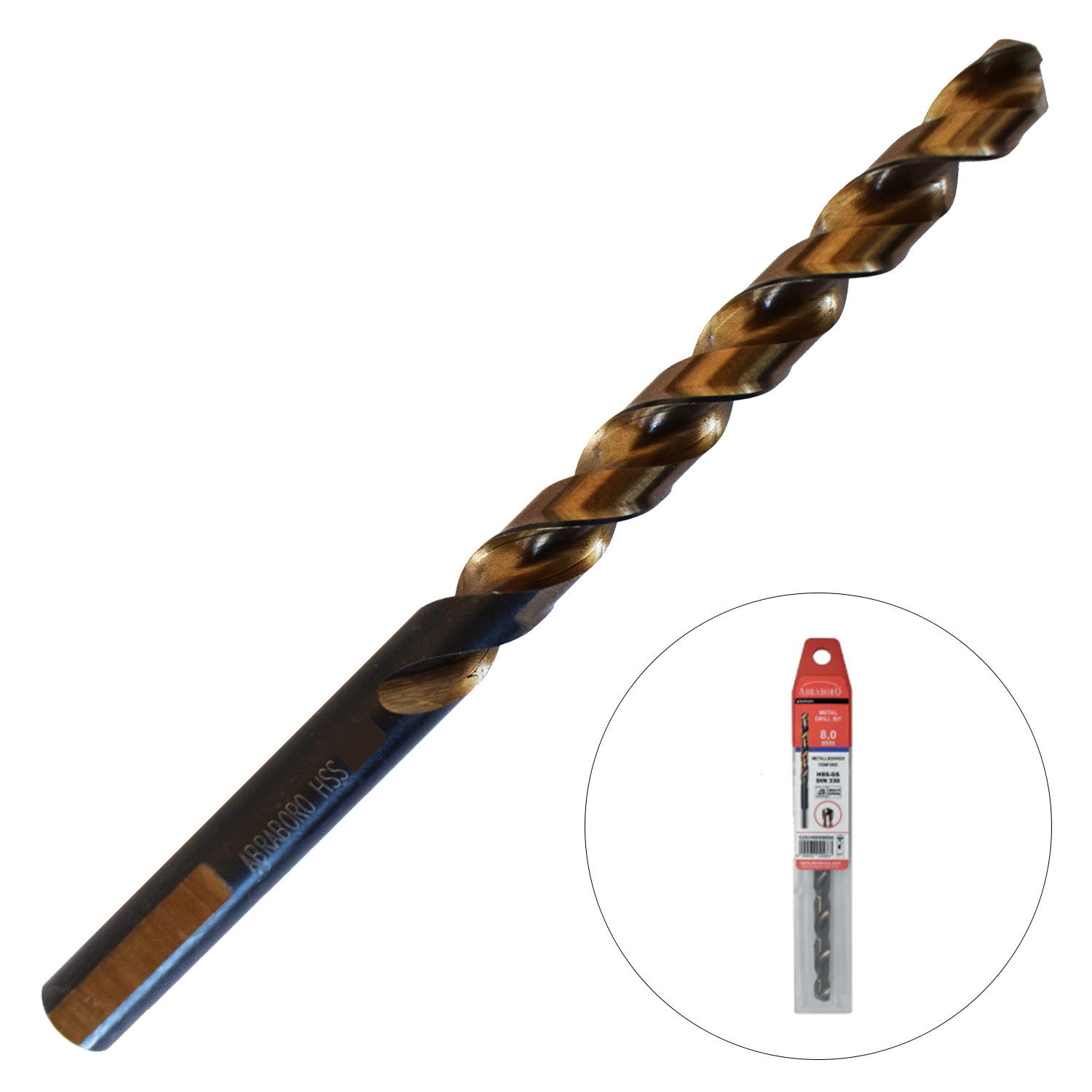 Abraboro 10 x 133 / 87 mm MULTISPEED HSS-GS fémfúró háromszög szárral, EV-Pack termék fő termékképe