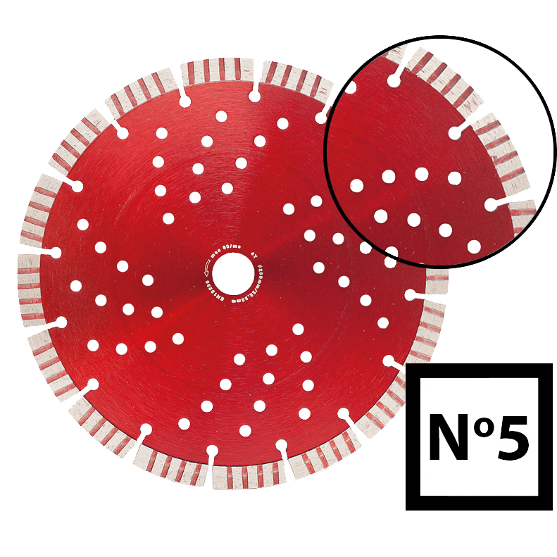 Abraboro 125 x 22.23 mm No.5 univerzális gyémánttárcsa termék fő termékképe