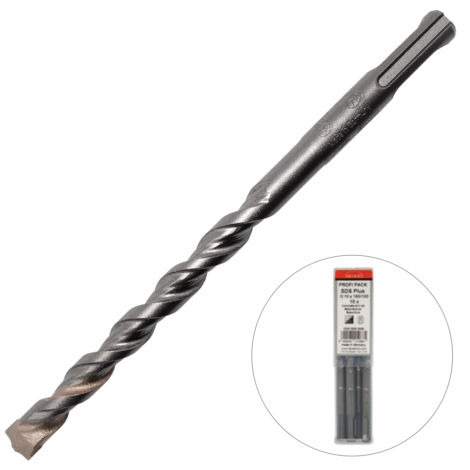 Abraboro 8 x 210 / 150 mm SDS-plus TWIXX betonfúró Profi Pack, 10 db/csomag termék fő termékképe