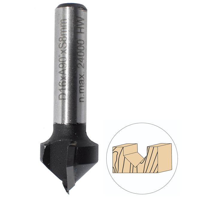 Abraboro 12.7 x 45 / 12.7 mm | 90° V-horonymaró termék fő termékképe