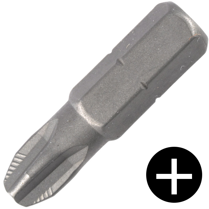 KENNEDY No.2 Phillips ACR bordázott keresztpontos csavarbehajtó bit 1/4" hatszög illesztéssel, 25 mm termék fő termékképe