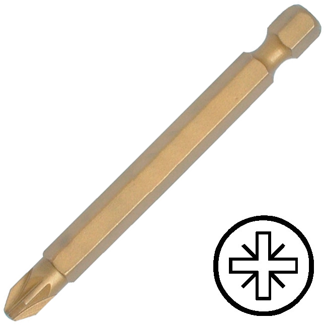 KENNEDY No.2 Pozidriv titán csavarhúzó bit 1/4" közvetlen meghajtóval, 70 mm termék fő termékképe