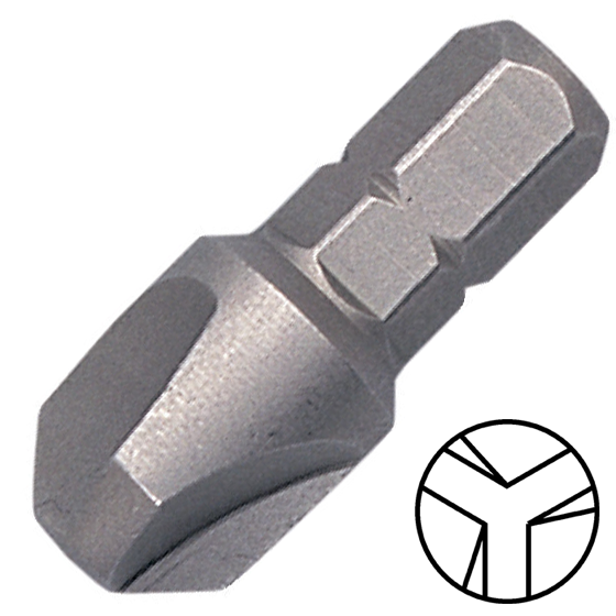 KENNEDY No.7 Tri-Wing csavarbehajtó bit 1/4" hatszög illesztéssel, 25 mm termék fő termékképe