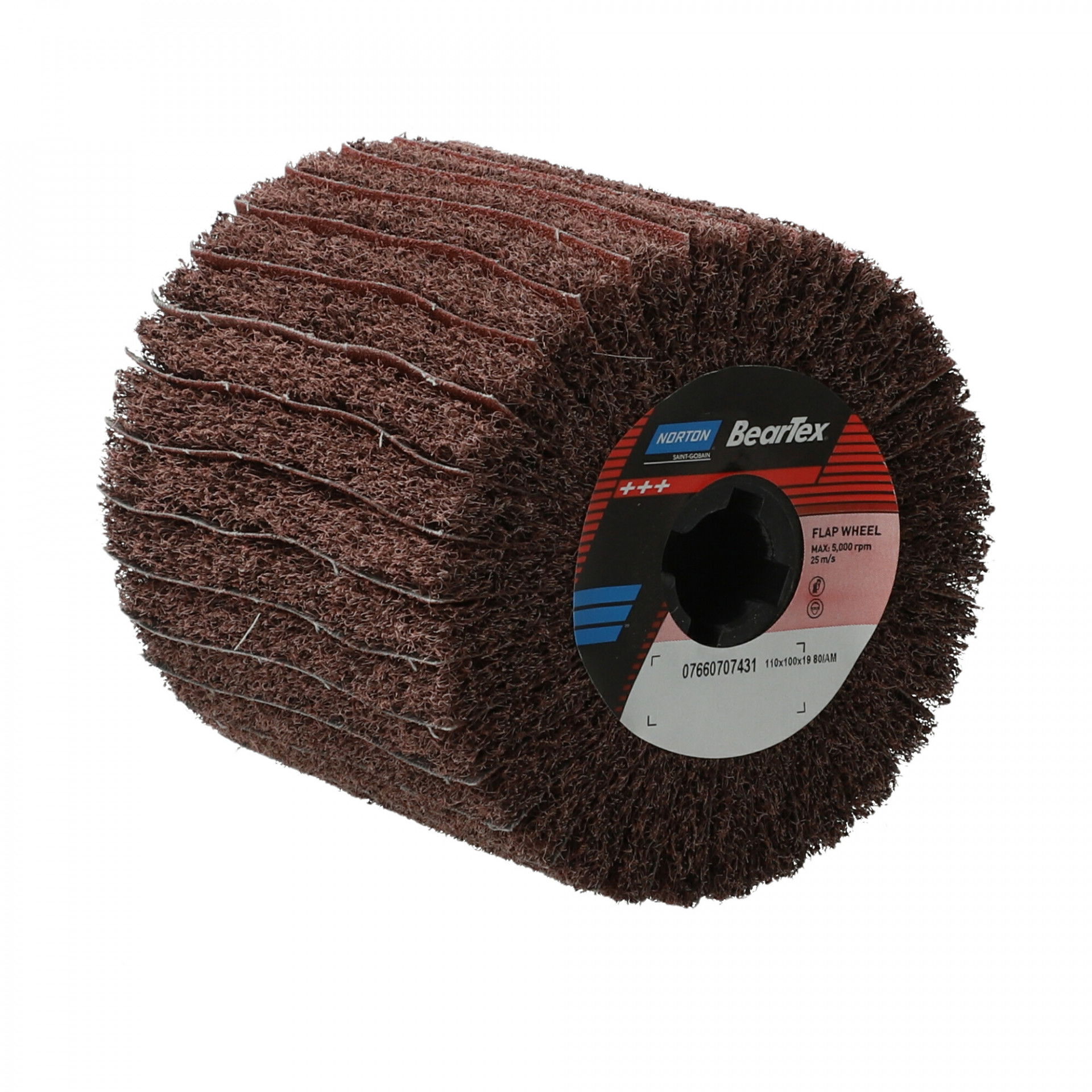 Satinex Beartex kombinált lamellás rost csiszolókorong Ø110x100x19mm Medium A+P80 termék fő termékképe