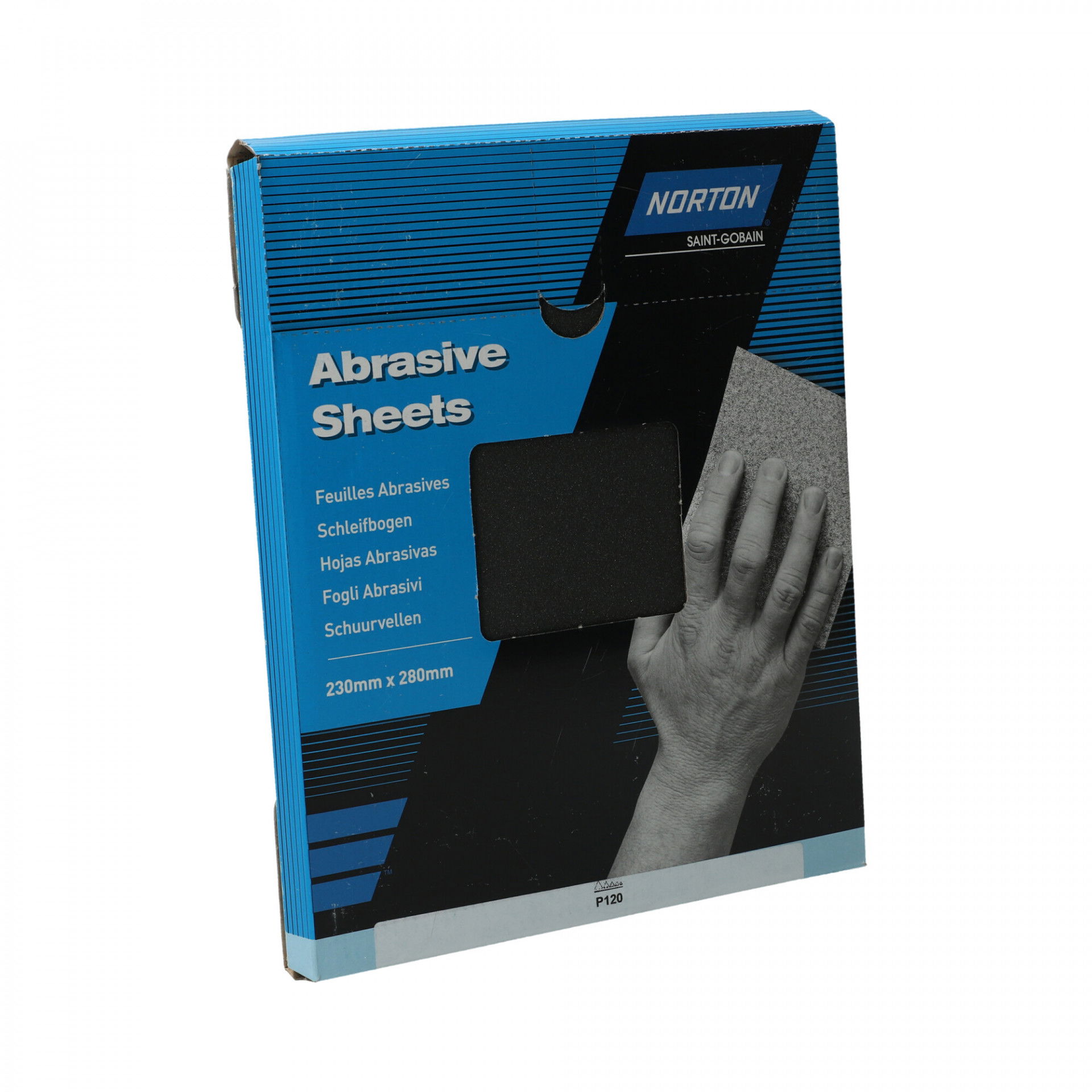 Norton T489 vízálló csiszolópapír 230x280mm P120, 50 db/csomag termék fő termékképe