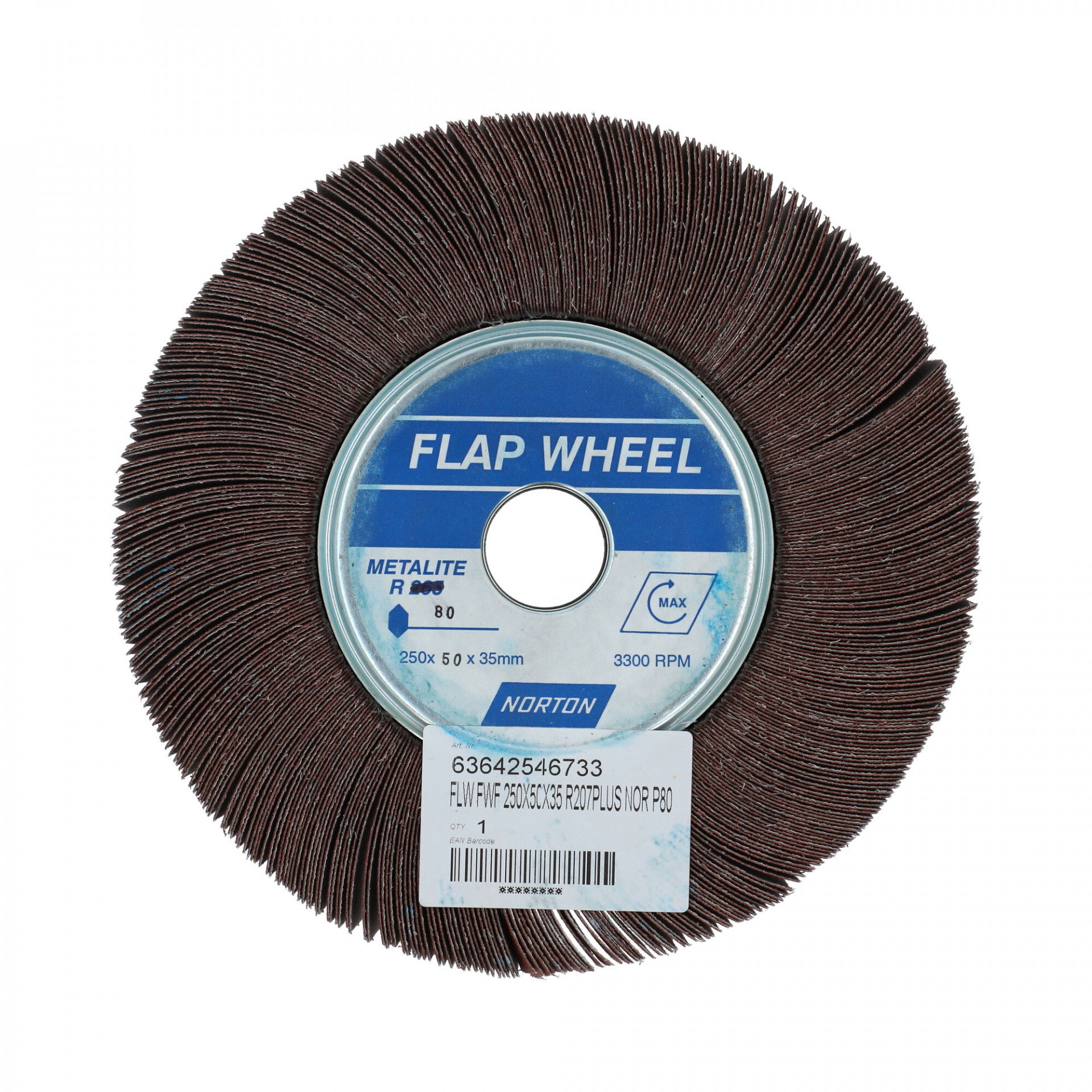 Norton R207Plus szaturnusz lamellás csiszolókorong Ø250x50x35mm, P80 termék fő termékképe