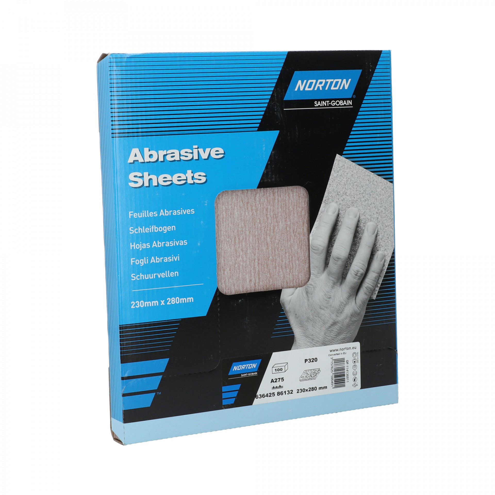 Norton Pro A275 No-Fil® csiszolópapír 230x280mm P320, 100 db/csomag termék fő termékképe