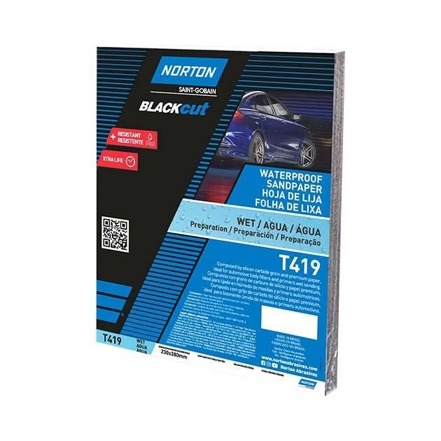 Norton T419 vízálló csiszolópapír 230x280mm P800, 200db/csomag termék fő termékképe