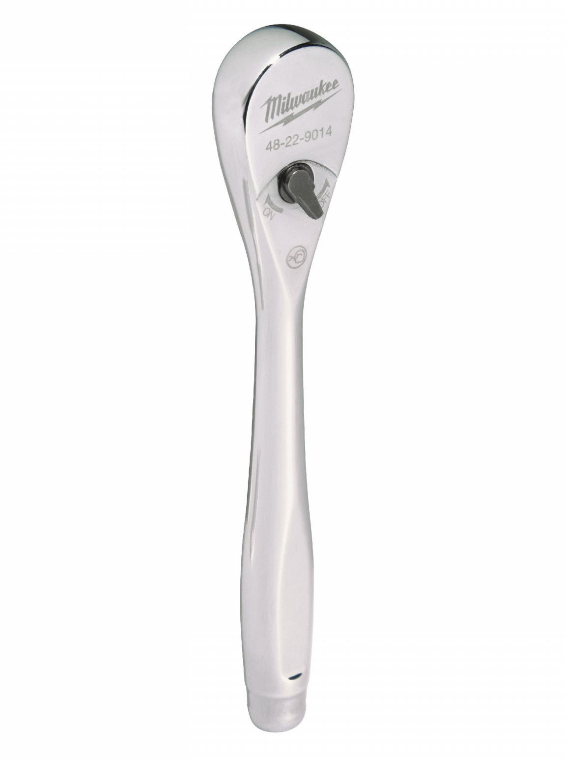 Milwaukee 1/4" racsnis hajtókar, váltókaros, 90-fogú, 152 mm termék fő termékképe