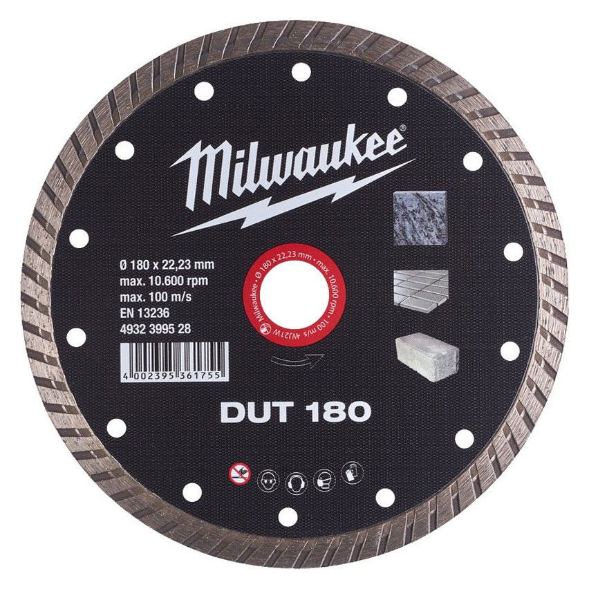 Milwaukee DUT gyémánt vágótárcsa, turbo, Ø180 mm termék fő termékképe