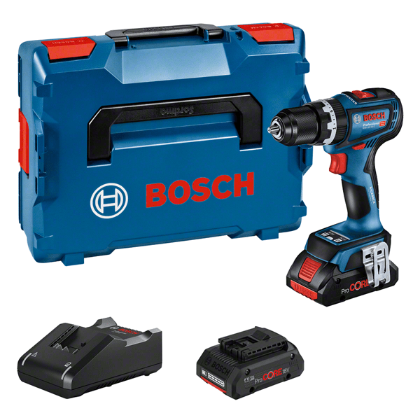 Bosch GSB 18V-90 C akkus ütvefúró-csavarozó (2 x 4.0 Ah ProCORE Li-ion akkuval, GCY 42 Bluetooth Low Energy modullal, L-BOXX-ban) termék fő termékképe