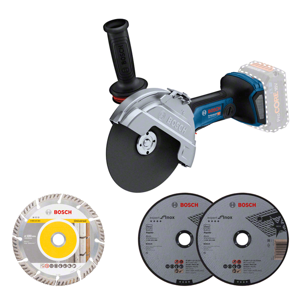 Bosch GWS 18V-180 P BITURBO akkus sarokcsiszoló (akku és töltő nélkül) termék fő termékképe