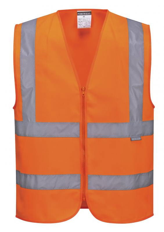 Portwest C375 - Hi-Vis zippzáras mellény, narancs termék fő termékképe