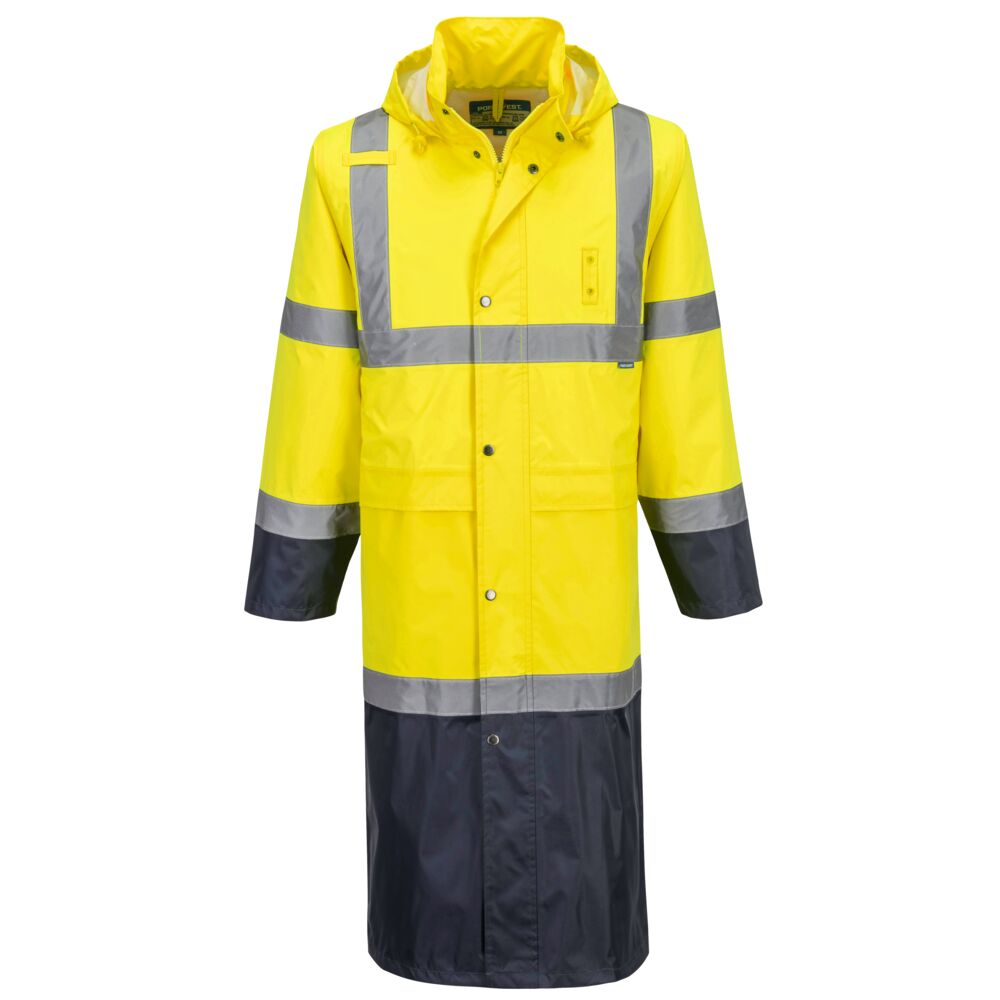 Portwest H446 - Hi-Vis Contrast esőkabát, 122 cm, sárga/fekete termék fő termékképe